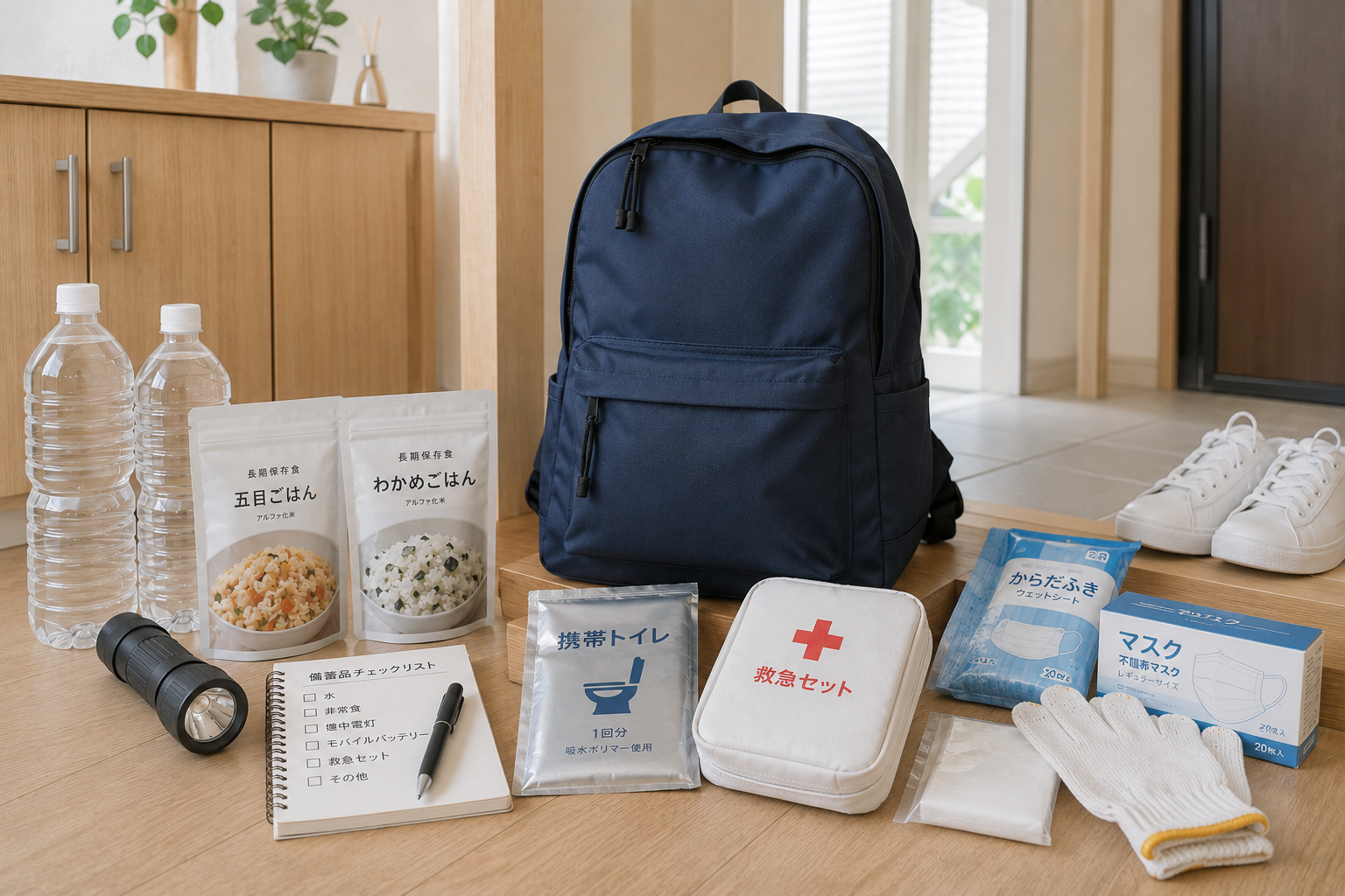 Defend Future 防災セット Relief2を防災リュックとして検討するための備蓄用品