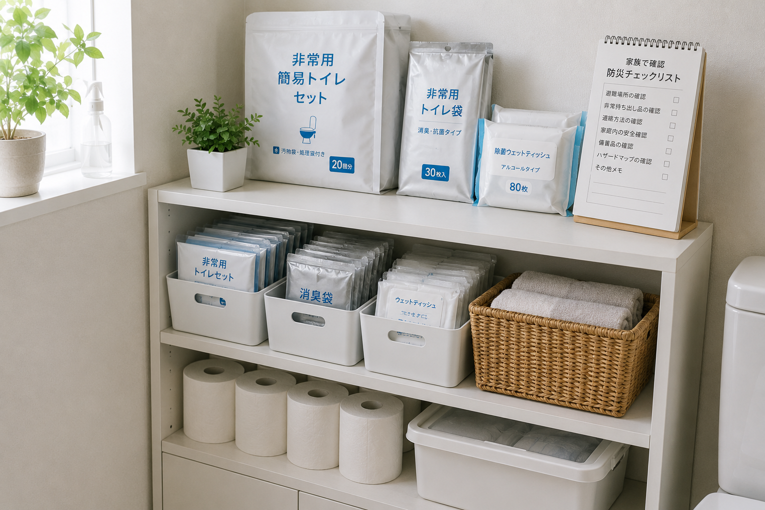 子どもがいる家庭で備えたい簡易トイレと防臭袋